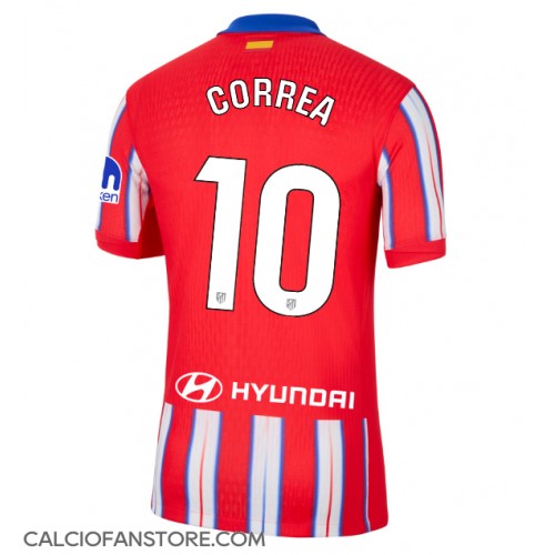 Maglia Calcio Atletico Madrid Angel Correa #10 Prima Divisa 2024-25 Manica Corta